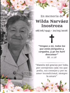 En memoria de una gran potrerillana: Wilda Narváez Inostroza (Q.E.P.D.)