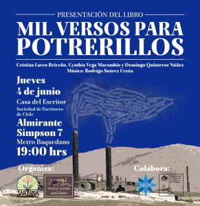 Lanzamiento libro :»Mil versos para Potrerillos»